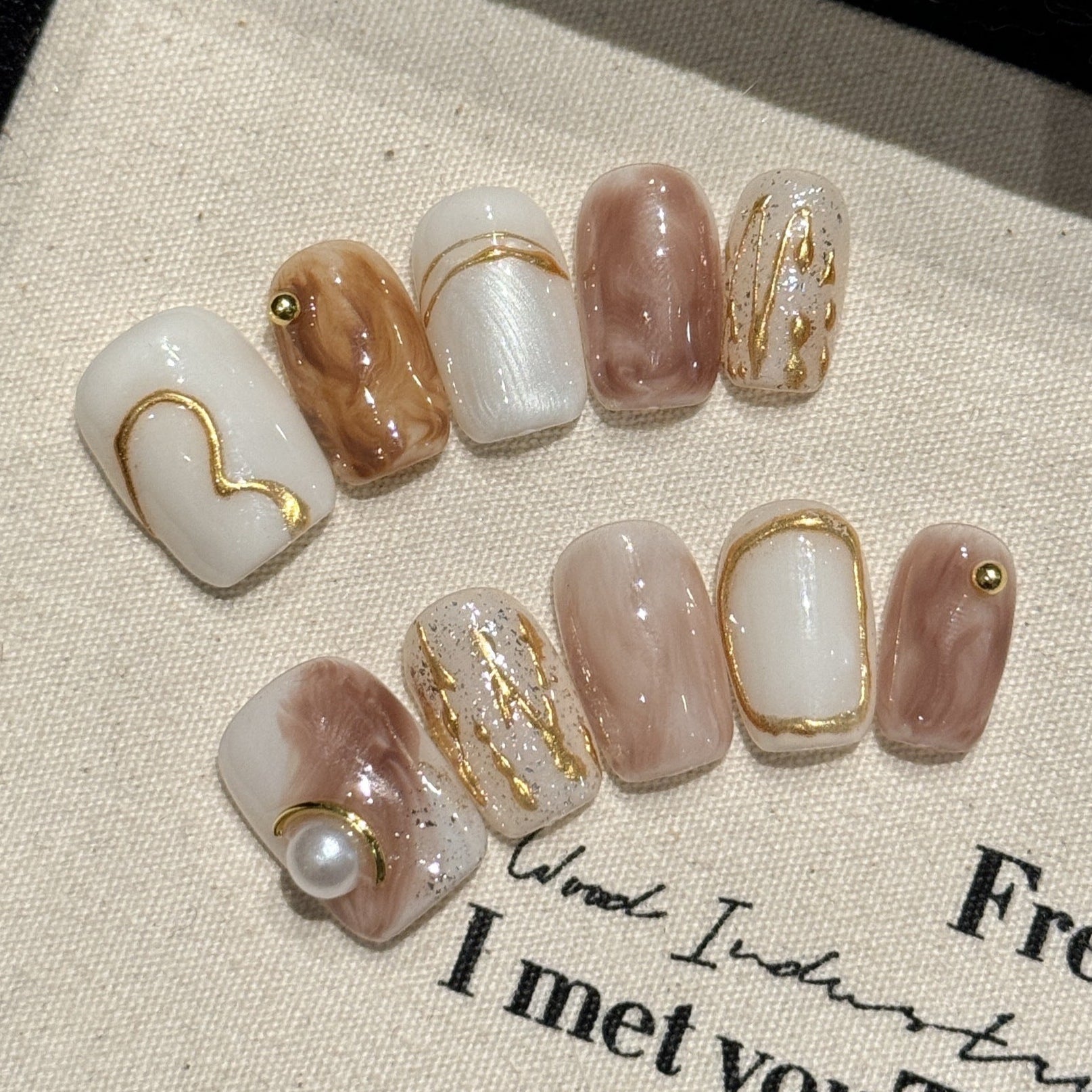 Caramel Pearl | Short Square