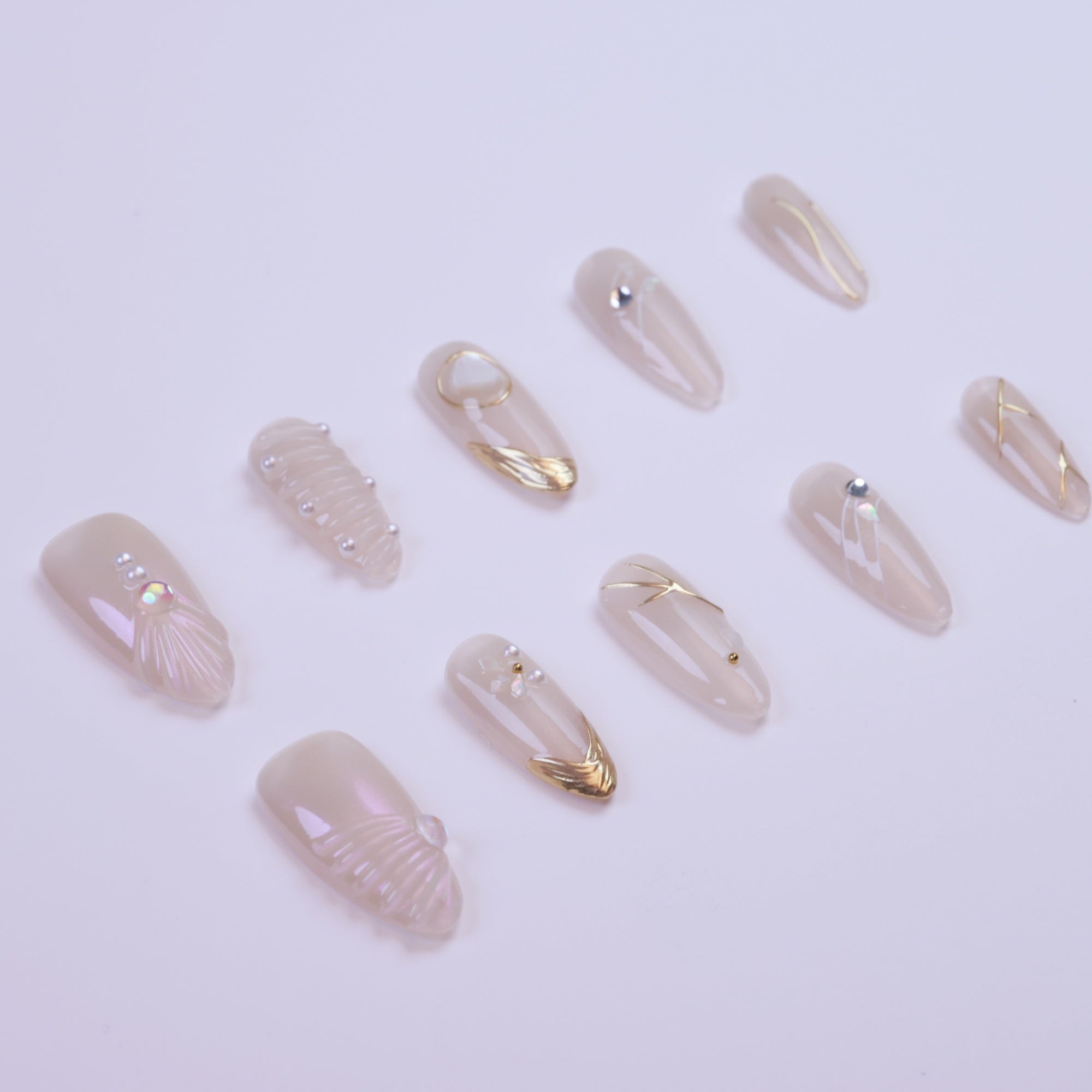 Nude Sparkle Diamond | Almond