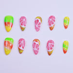 Grapefruit Zest | 3D Ombre Fruit | Almond