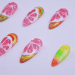 Grapefruit Zest | 3D Ombre Fruit | Almond