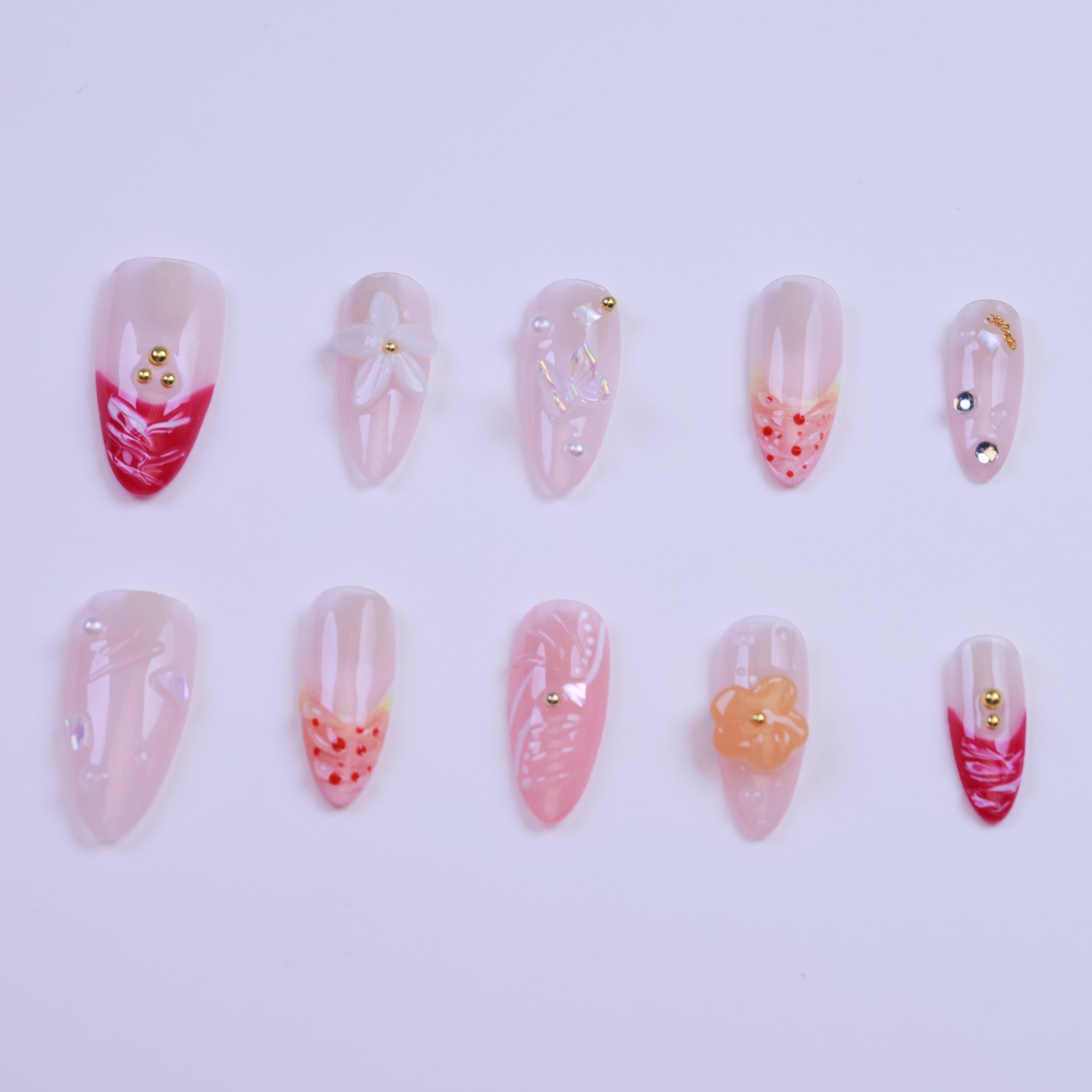 Floral Bloom | 3D Ombre Flower | Almond