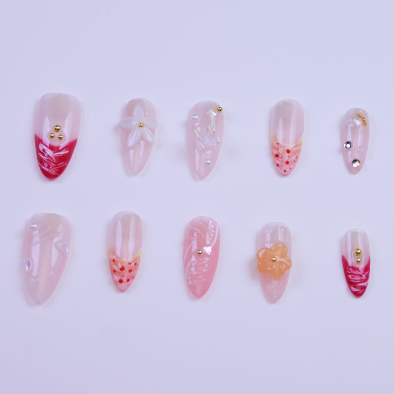 Floral Bloom | 3D Ombre Flower | Almond