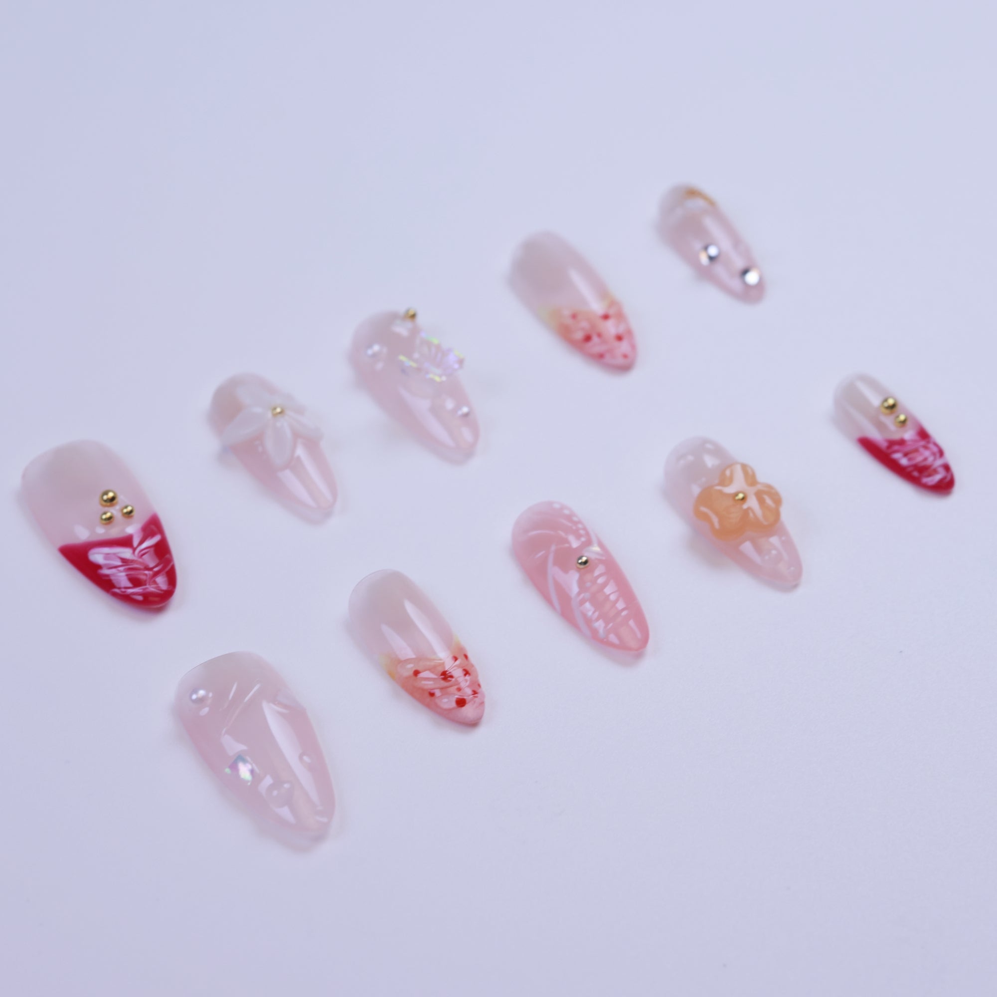 Floral Bloom | 3D Ombre Flower | Almond
