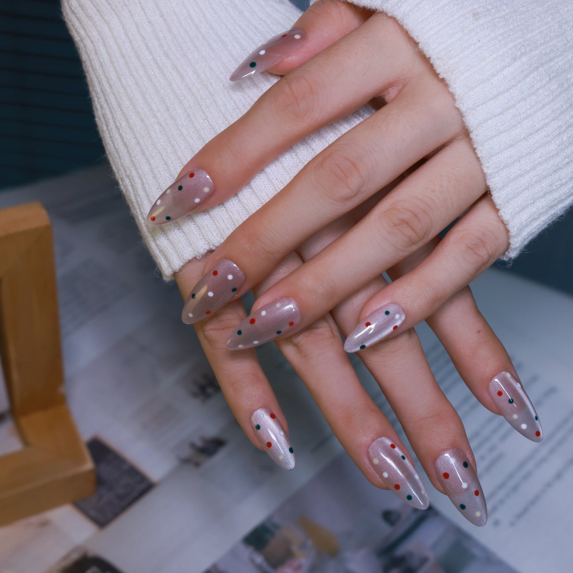 Polka Dots | Almond