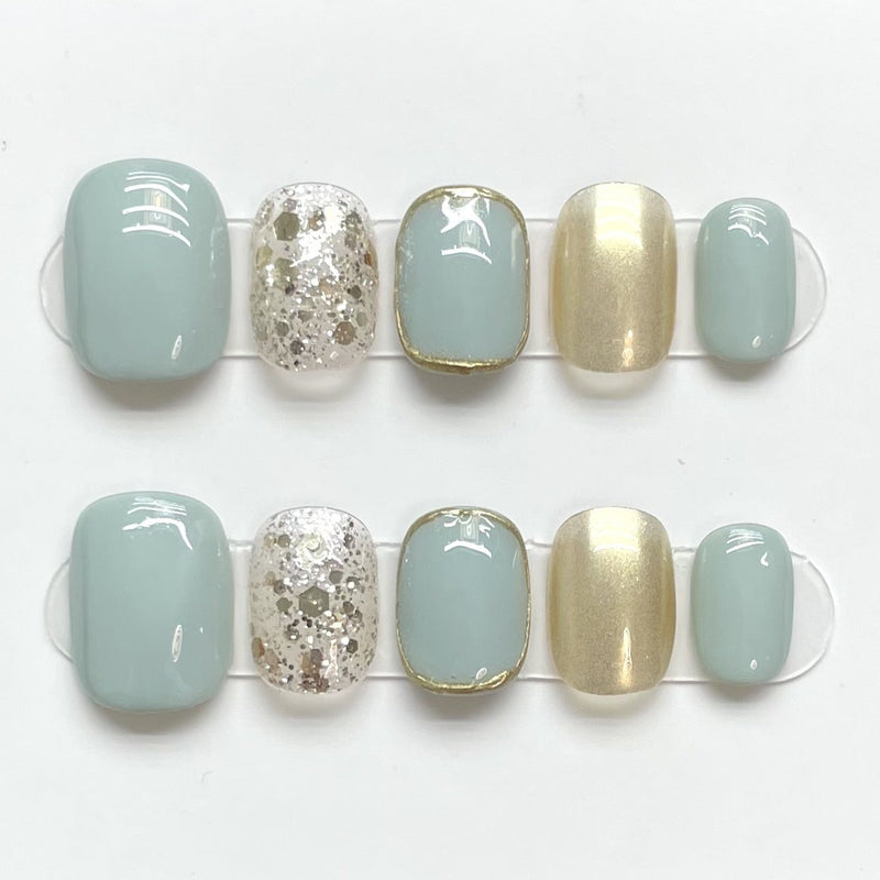 Minty Luster | Short Square